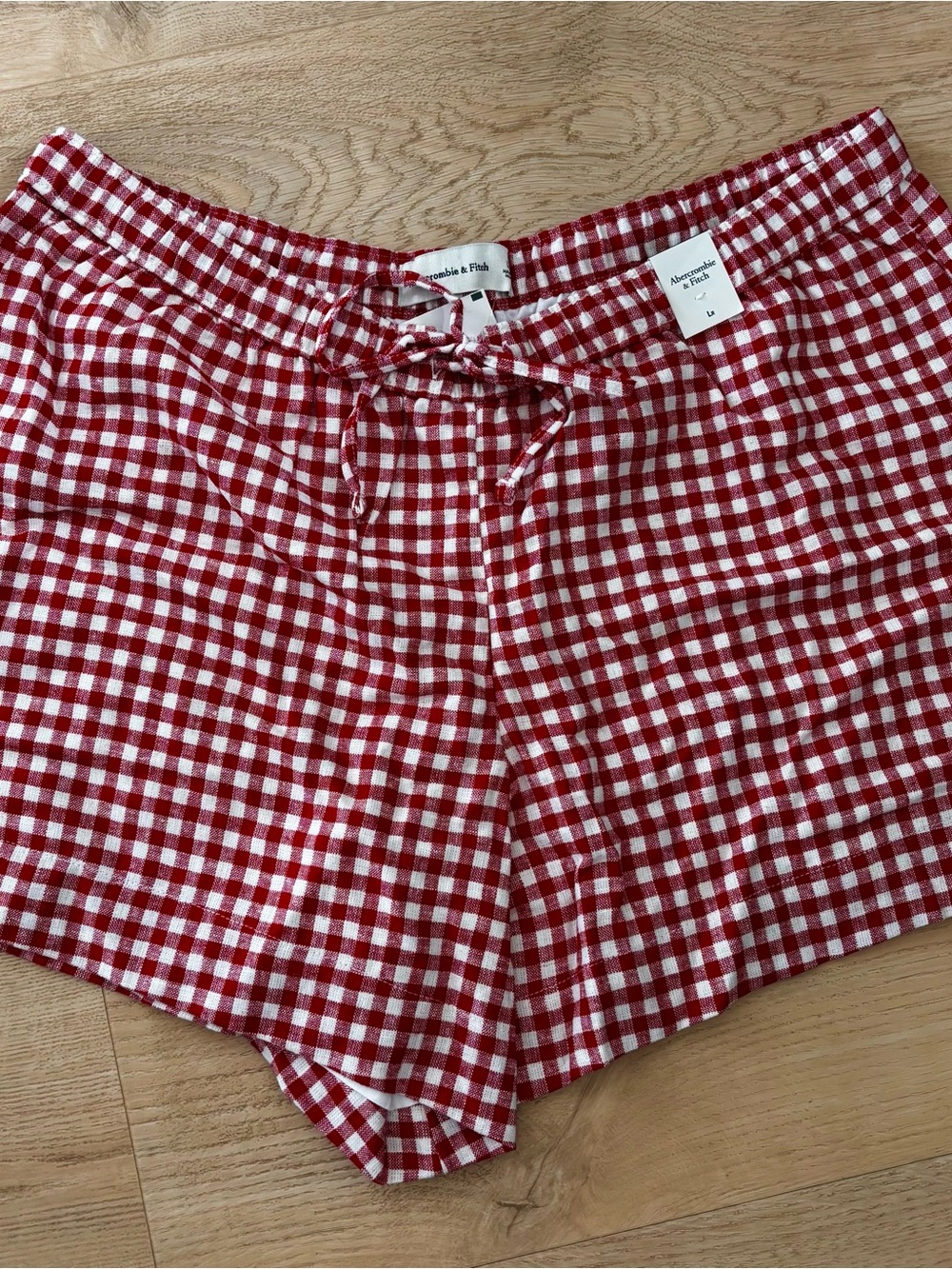 Red & White Gingham Women’s Shorts